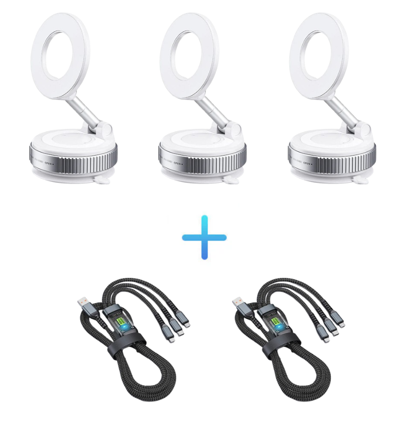 🔥Koop meer, bespaar meer🔄360° verstelbare vacuüm magnetische telefoonhouder📱🚗