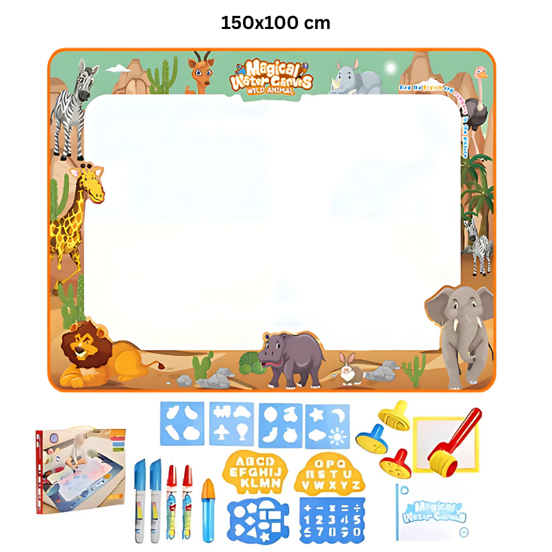 Kletshuts™ WaterCanvas: Herbruikbare Water Doodle Canvas Set Voor Kinderen