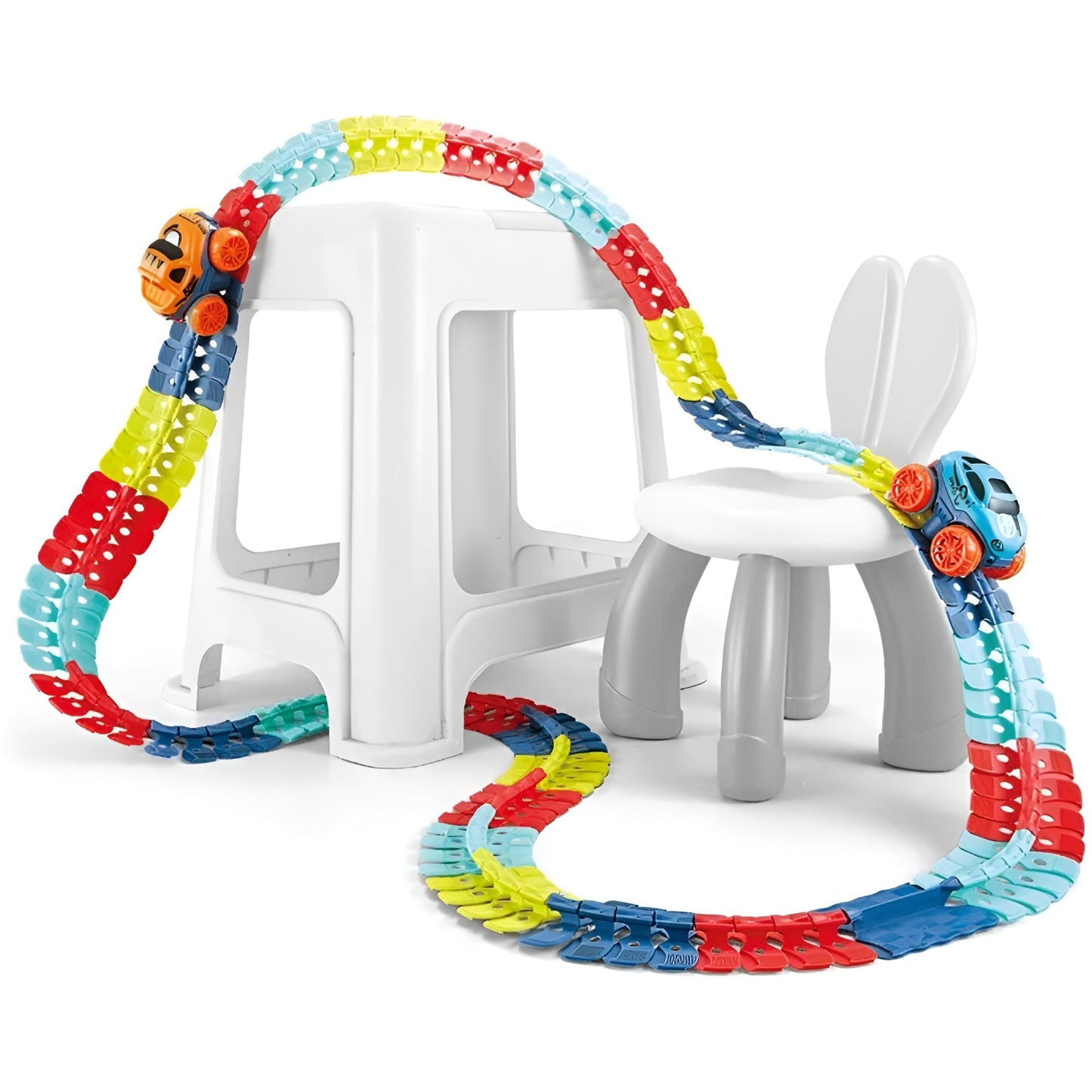 Kletshuts™ RaceTrack: Educatief Leuk Creatief Flexibel Race Auto Baan