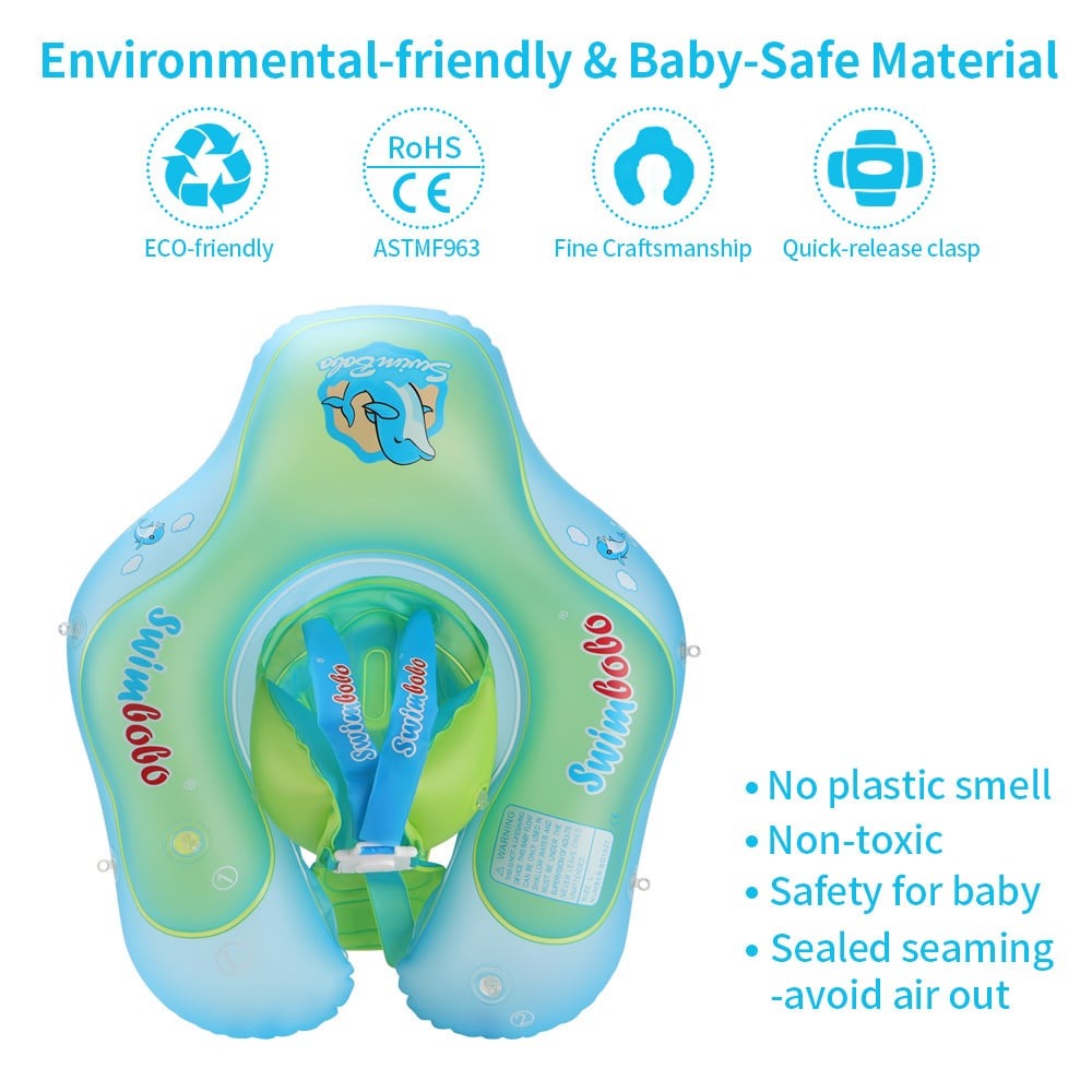 Kletshuts™ BabyFloat: Baby Zwembaddrijver Met Ingebouwde Zonnescherm
