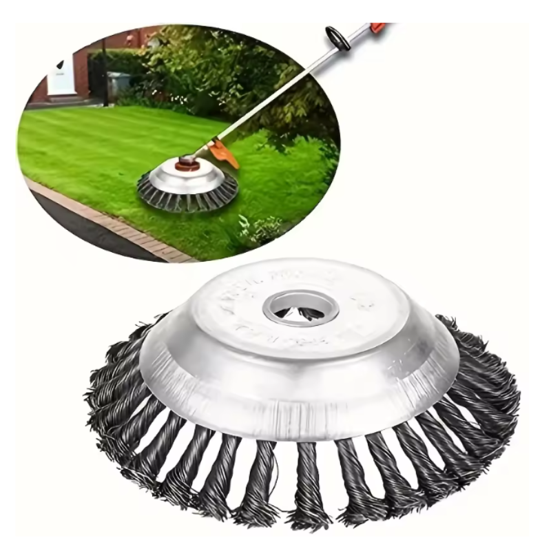 CutterHead: Zwaar Uitgevoerde Staaldraad Onkruid Snijder 20cm Borstelkop Set