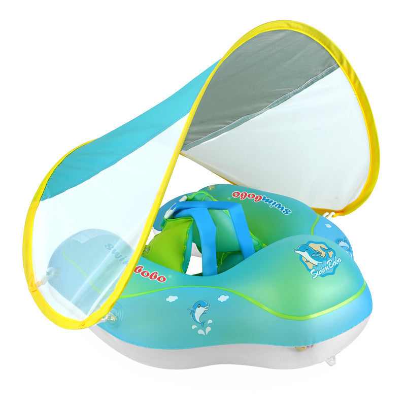 Kletshuts™ BabyFloat: Baby Zwembaddrijver Met Ingebouwde Zonnescherm