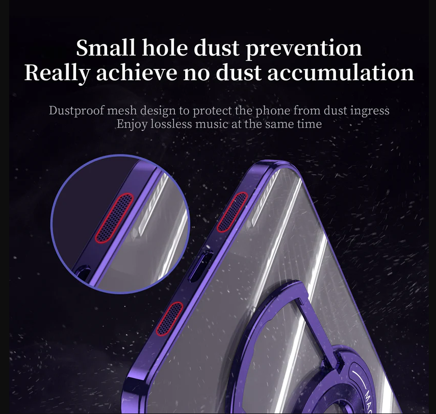 Magnetische Zuigbeugel Galvaniseerde Duidelijke Beschermende Telefoon Case Voor iPhone