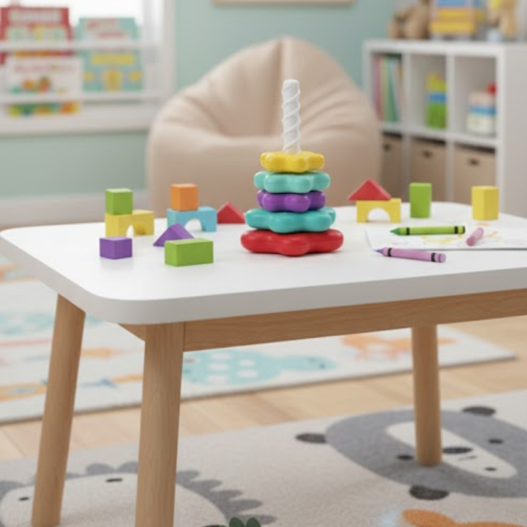 Kletshuts™ StackingToy: Regenboog Toren Wiel Stapelen Speelgoed Zintuiglijk Leren
