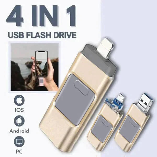 4-in-1 mobiele USB-stick