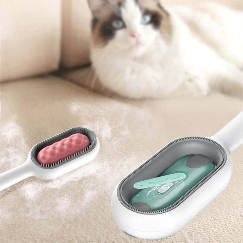 DogCatFri™ GroomingBrush 1+1 GRATIS: Huisdierhaarverwijderaar En Massageborstel