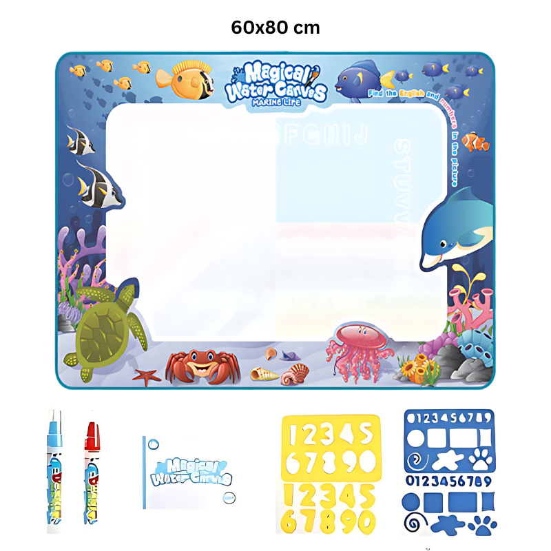Kletshuts™ WaterCanvas: Herbruikbare Water Doodle Canvas Set Voor Kinderen