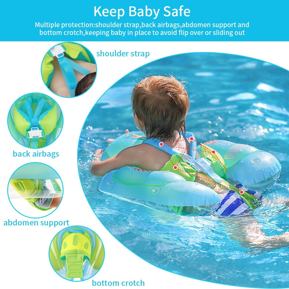 Kletshuts™ BabyFloat: Baby Zwembaddrijver Met Ingebouwde Zonnescherm