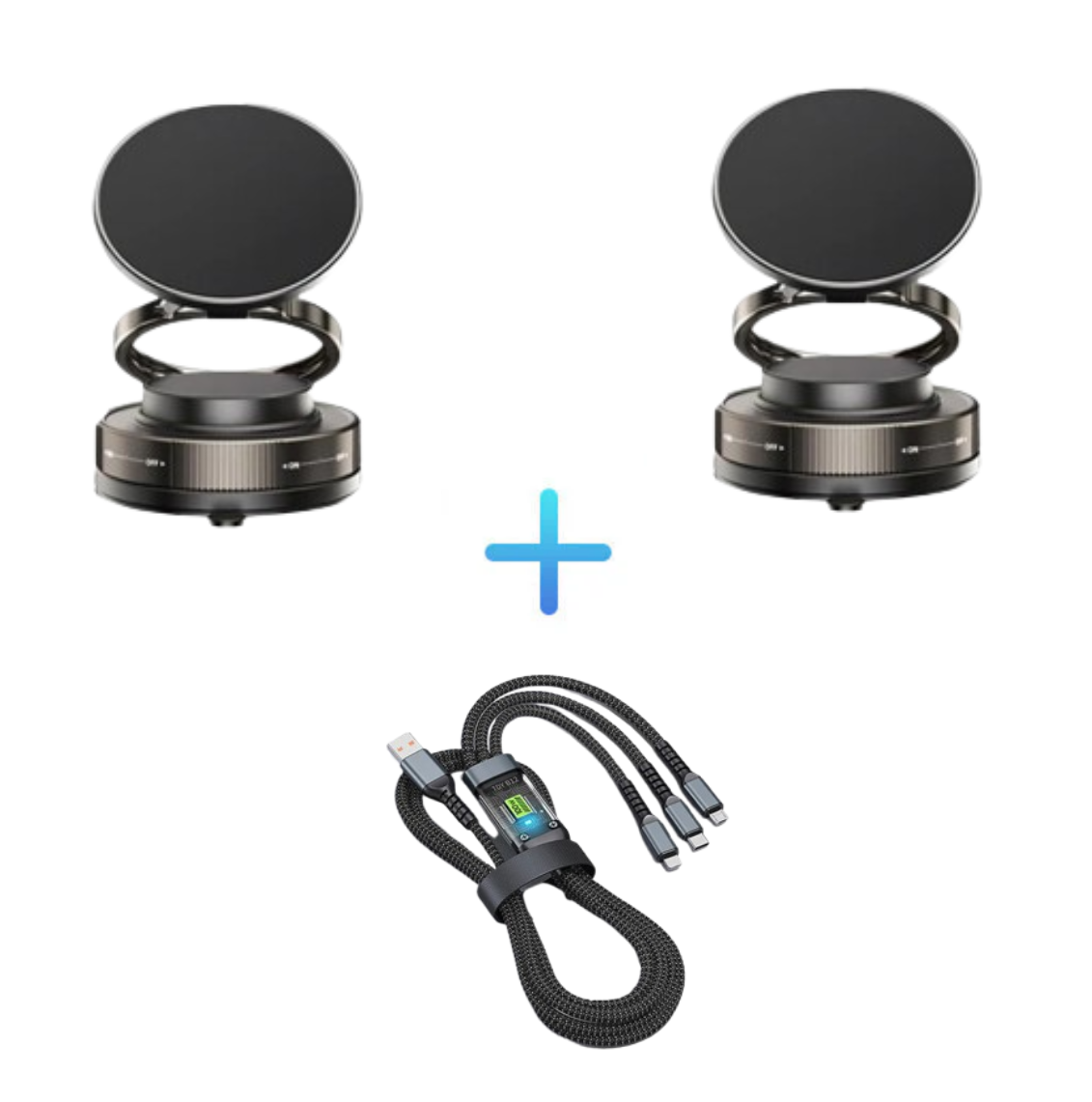 🔥Koop meer, bespaar meer🔄360° verstelbare vacuüm magnetische telefoonhouder📱🚗