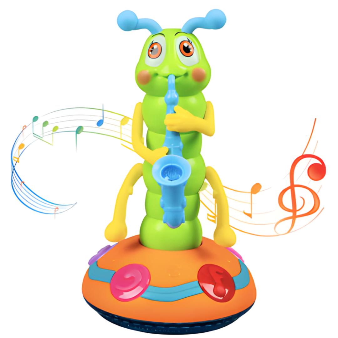 Kletshuts™ CaterpillarToy: Interactieve Lichten En Muziek Rups Kinderen Spelen Speelgoed