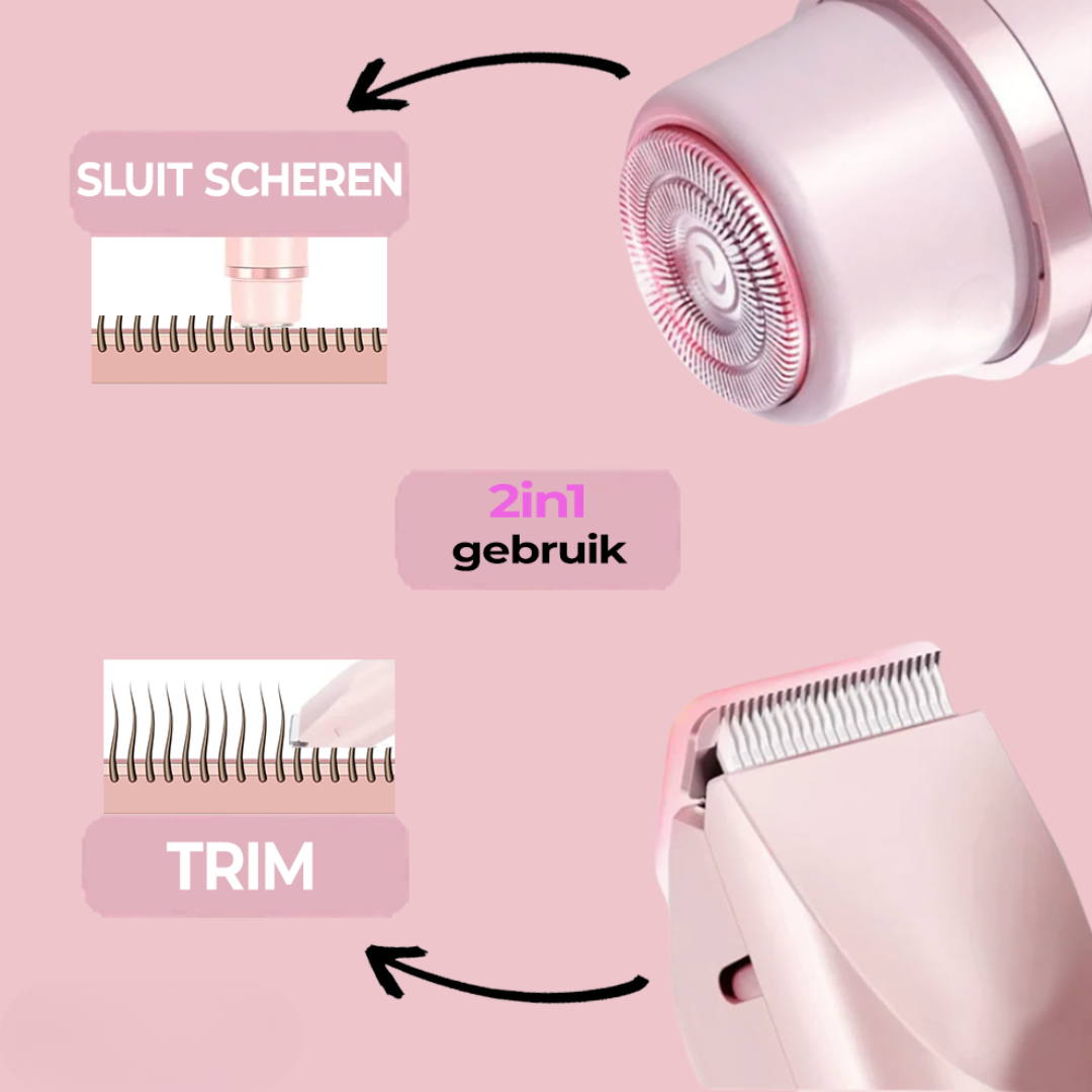 2-in-1 trimmer voor vrouwen