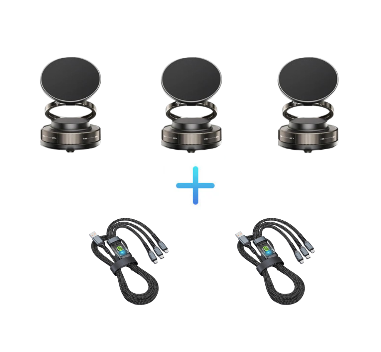 🔥Koop meer, bespaar meer🔄360° verstelbare vacuüm magnetische telefoonhouder📱🚗