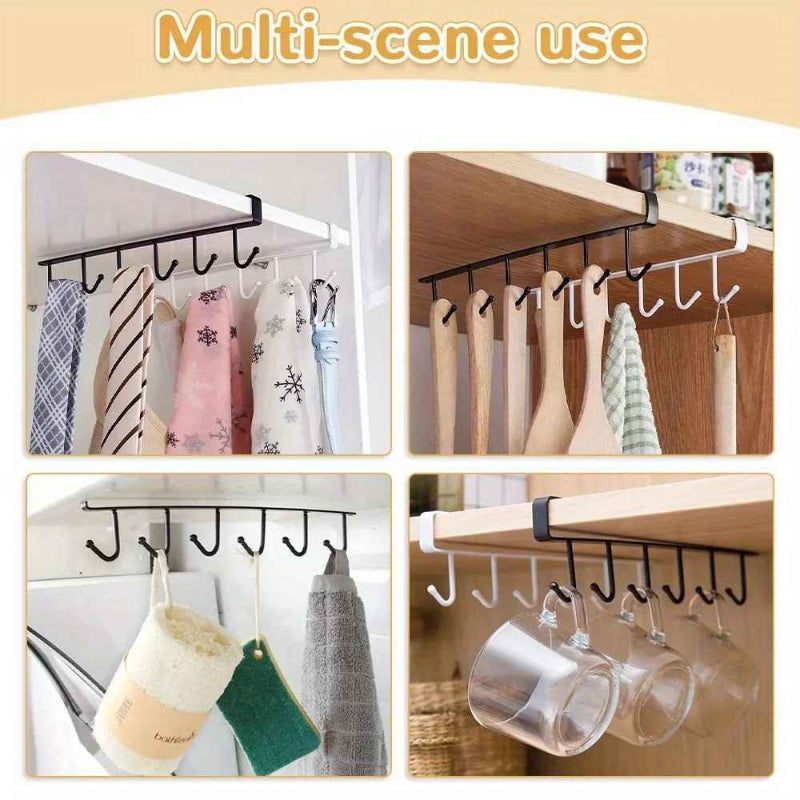 GlideHold® ShelfHooks 1+1 GRATIS: Plank Opknoping Rack Haken Voor Keuken En Kast