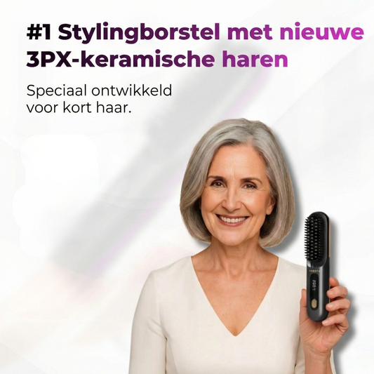 Intelligente stylingborstel voor kort haar