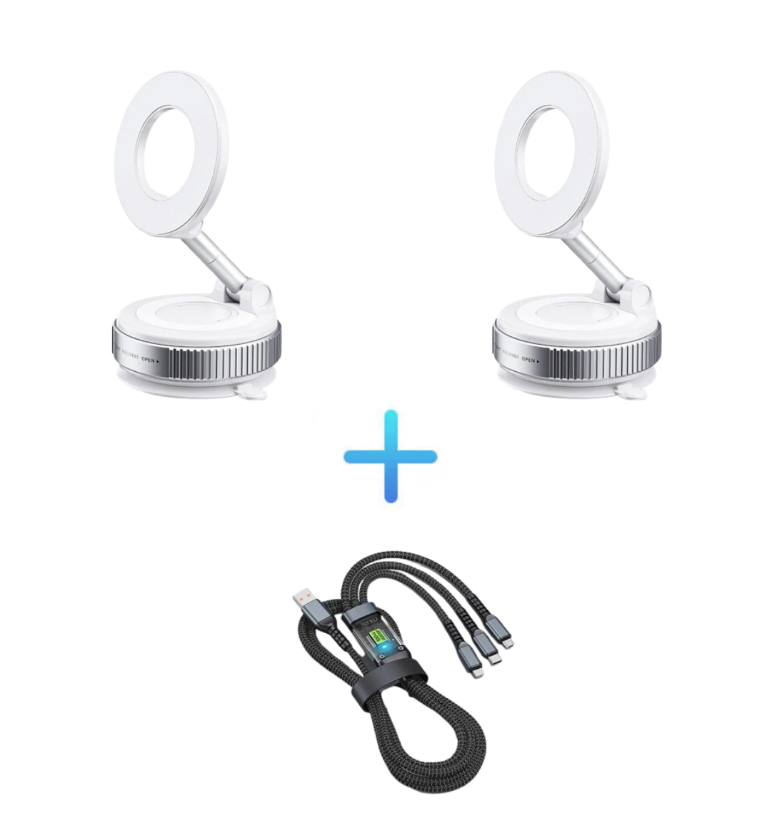 🔥Koop meer, bespaar meer🔄360° verstelbare vacuüm magnetische telefoonhouder📱🚗