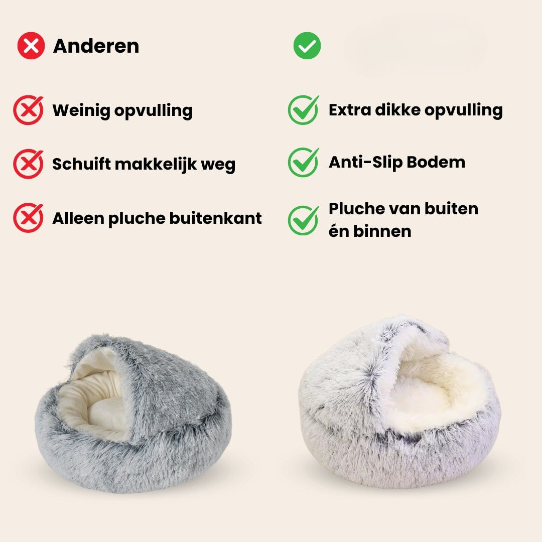 Luxe Kalmerend Slaapnest - Voor Katten & Kleine Honden