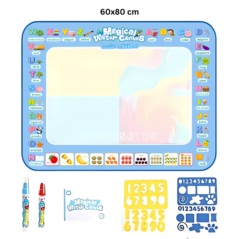Kletshuts™ WaterCanvas: Herbruikbare Water Doodle Canvas Set Voor Kinderen
