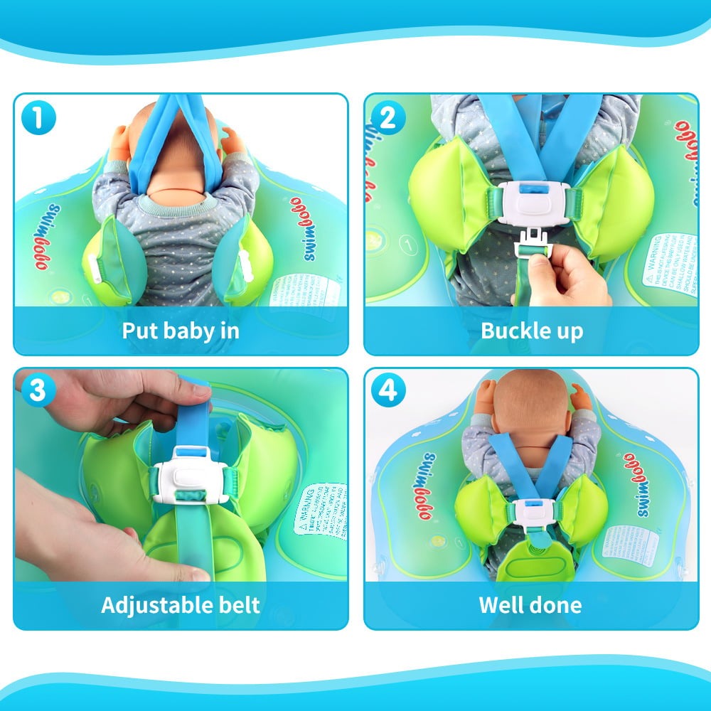Kletshuts™ BabyFloat: Baby Zwembaddrijver Met Ingebouwde Zonnescherm
