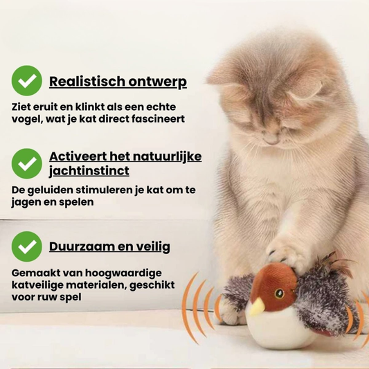 ChirpBird™ I Simulatie Vogel voor Katten