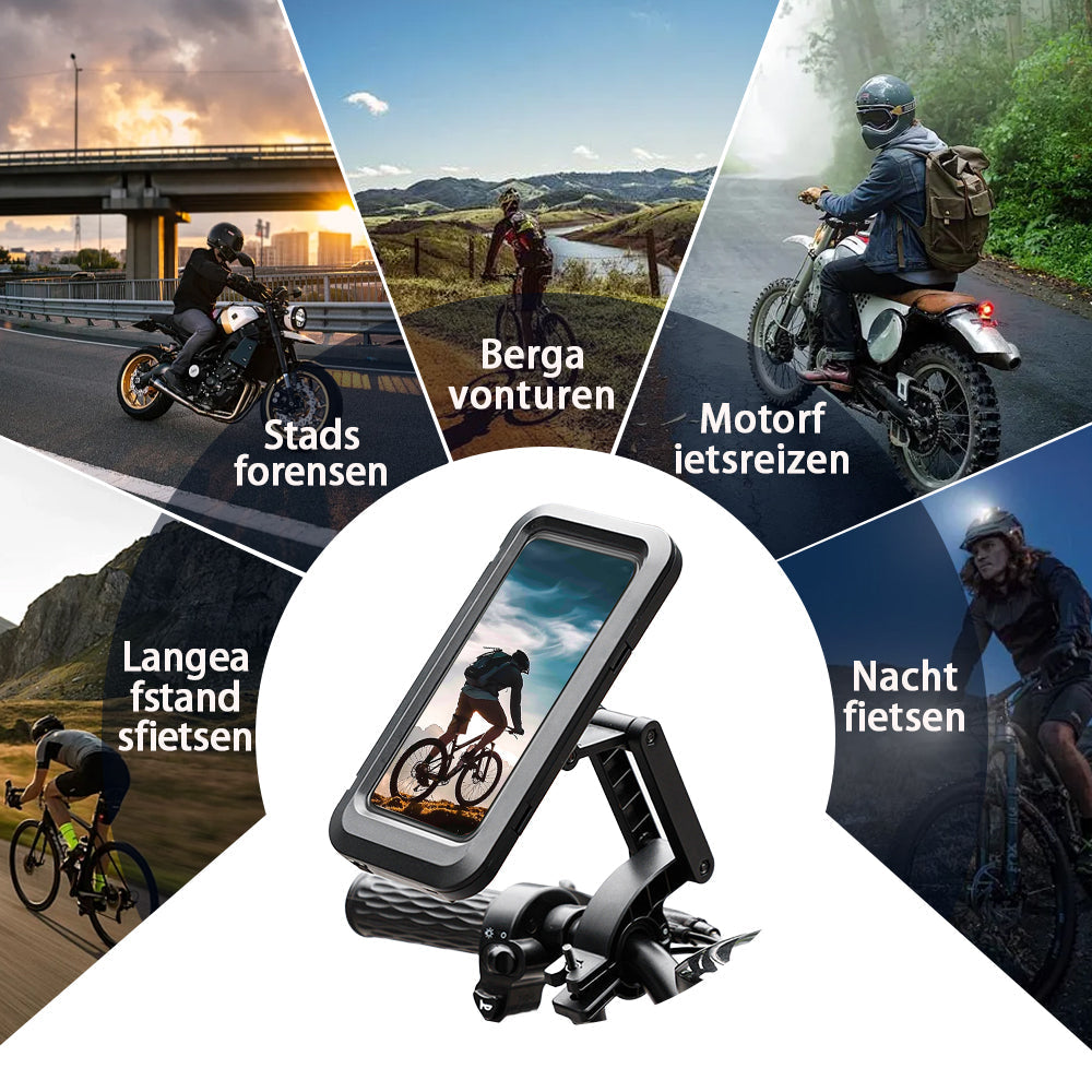 💥 NU -50%! Waterdichte Telefoonhouder voor Fiets & Motor – Mis het niet!