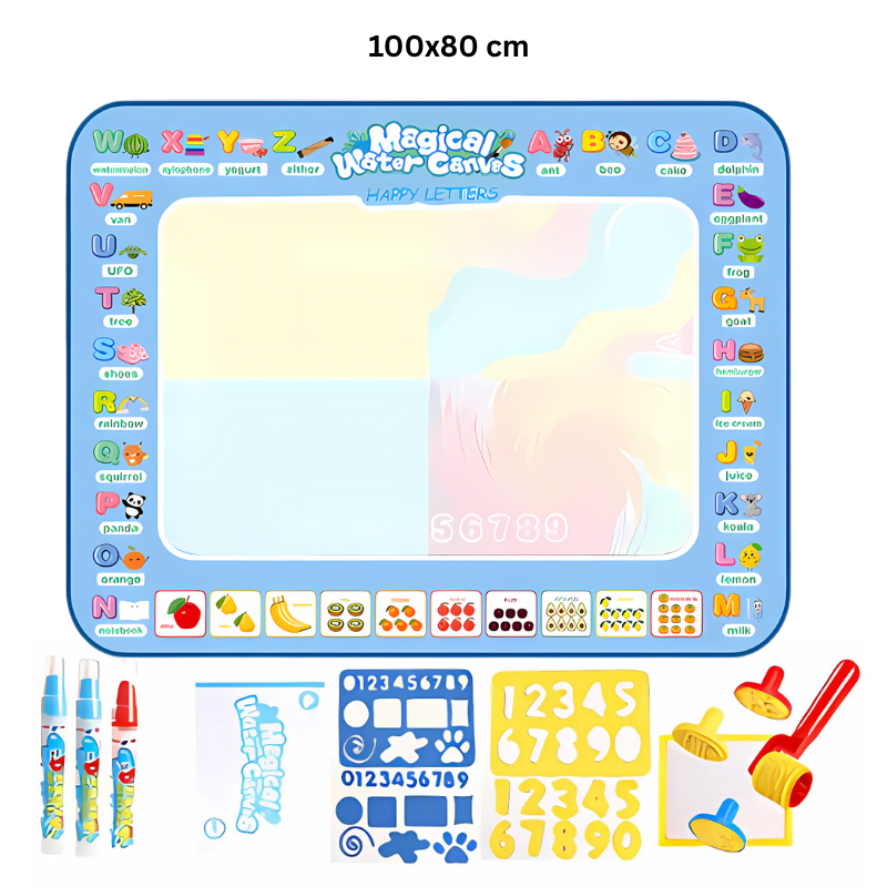 Kletshuts™ WaterCanvas: Herbruikbare Water Doodle Canvas Set Voor Kinderen