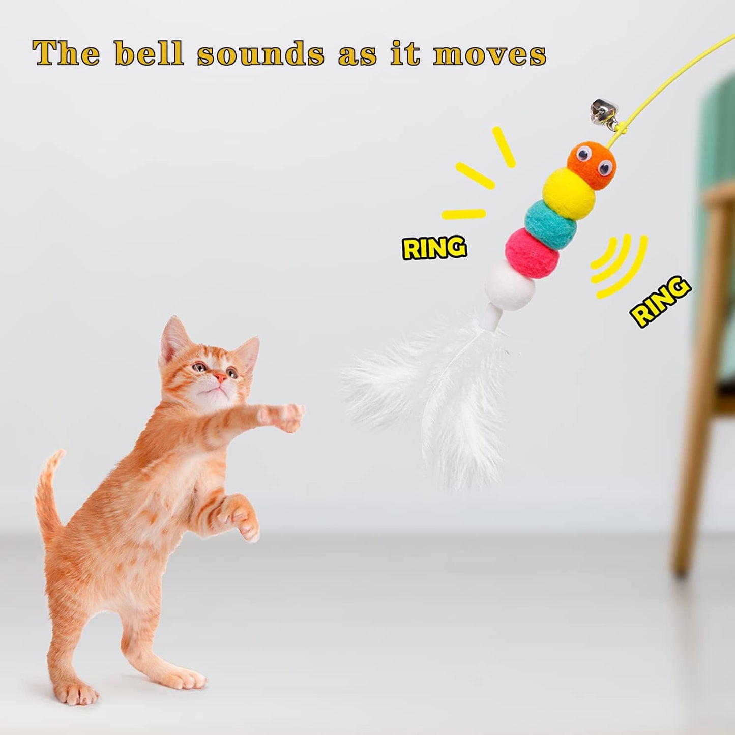 Catfri® CatTeaser 1+1 GRATIS: Interactieve Kat Achtervolgen Speelgoed