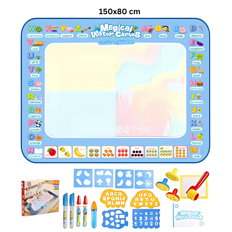 Kletshuts™ WaterCanvas: Herbruikbare Water Doodle Canvas Set Voor Kinderen