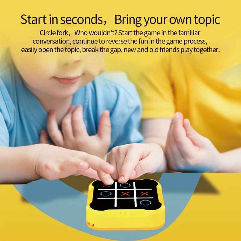Kletshuts™ FunTicTacToe: Interactief Elektronisch Boter-Kaas-En-Eieren Spel Voor Alle Leeftijden