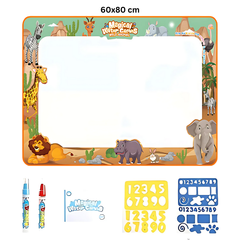 Kletshuts™ WaterCanvas: Herbruikbare Water Doodle Canvas Set Voor Kinderen