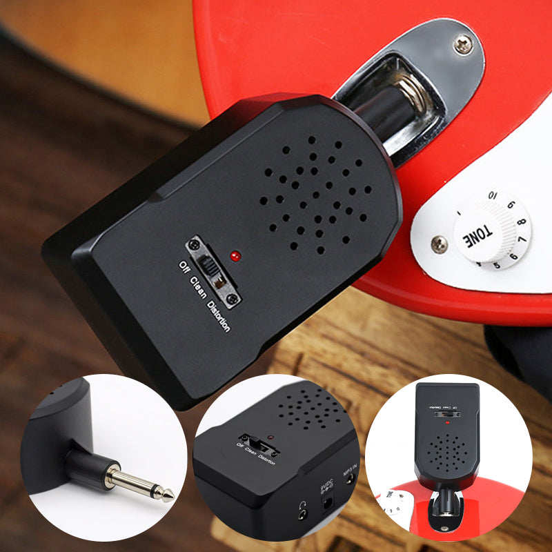 🎸 Speel Overal! Mini Draagbare Gitaarversterker-Set – Krachtig & Compact