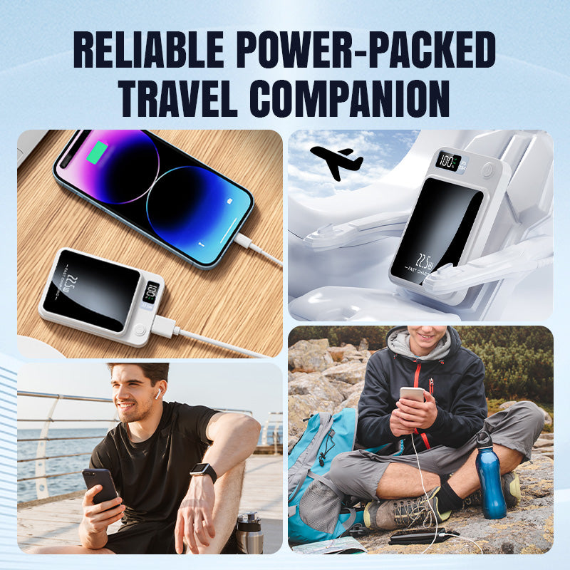 🖤⚡ BLACK FRIDAY 50% KORTING Ultra-Slim Magneet Powerbank 10000mAh – 2× Sneller Opladen, Draadloos & Vast 🚀