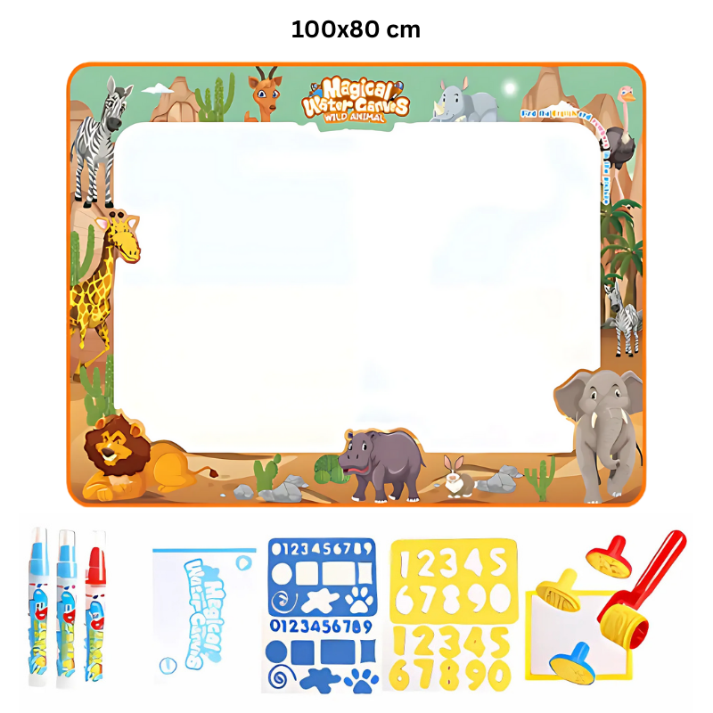 Kletshuts™ WaterCanvas: Herbruikbare Water Doodle Canvas Set Voor Kinderen