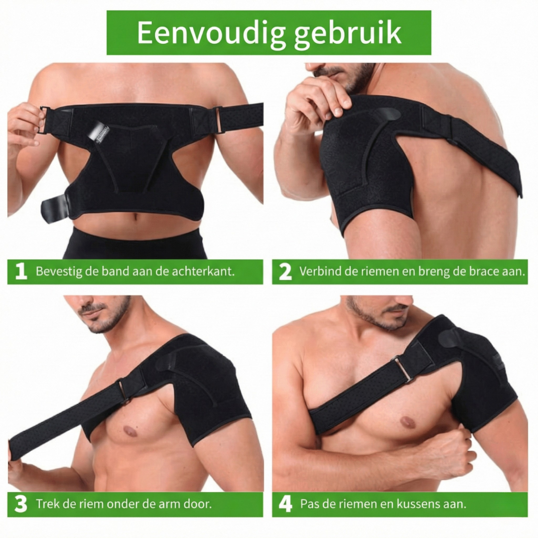 SamenFlex™ Schouderbrace – Comfortabele Ondersteuning voor Directe Pijnverlichting