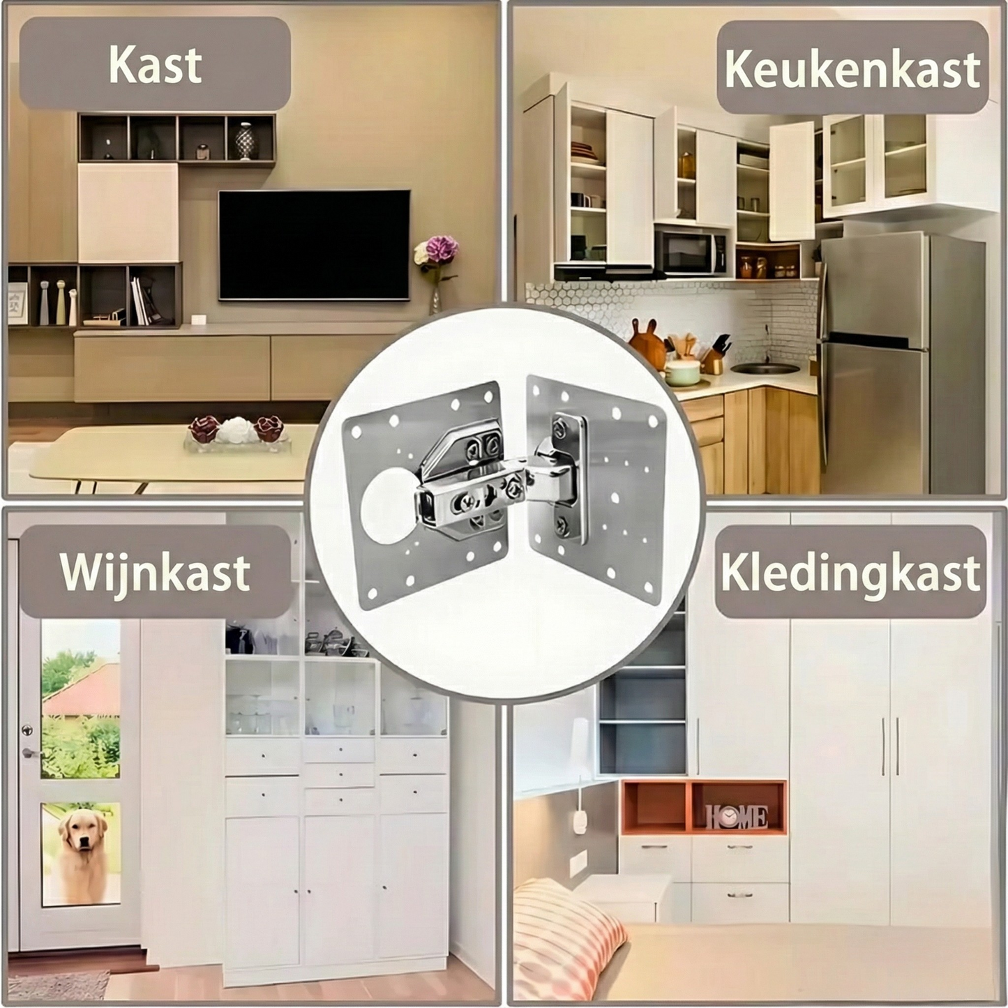 Scharnieren Zijplaat