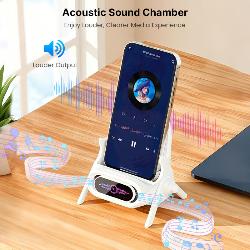 📱⚡ NU 50% KORTING! 15W Draadloze Snellader met Telefoonstandaard – Verstelbaar, Handsfree & Qi-Compatibel
