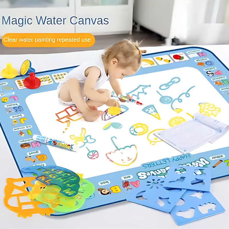 Kletshuts™ WaterCanvas: Herbruikbare Water Doodle Canvas Set Voor Kinderen