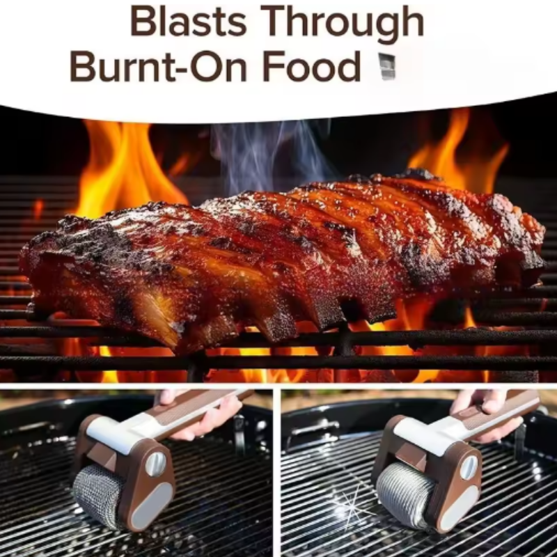 Cleaner Pro° GrillCleaner: Oplaadbaar Elektrisch Borstelloos Grillreiniger Roller