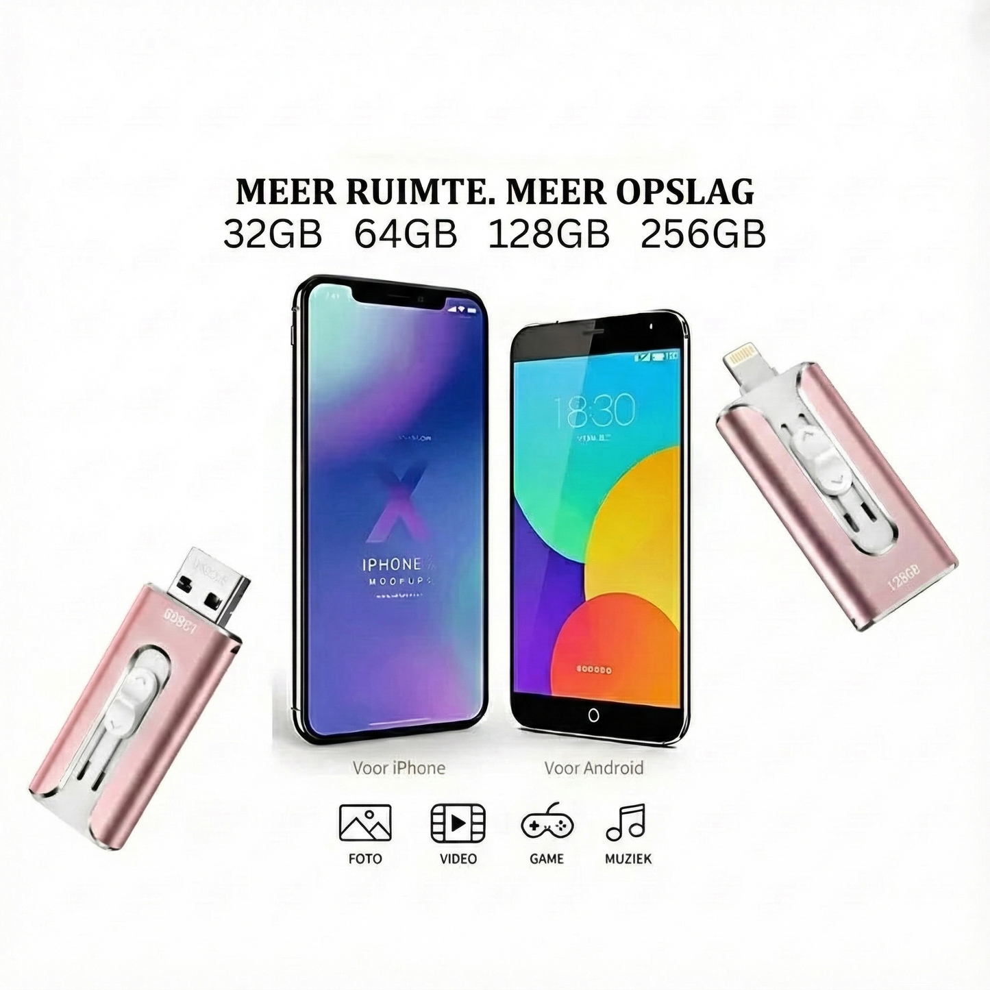 USB Drive 4‑In‑1