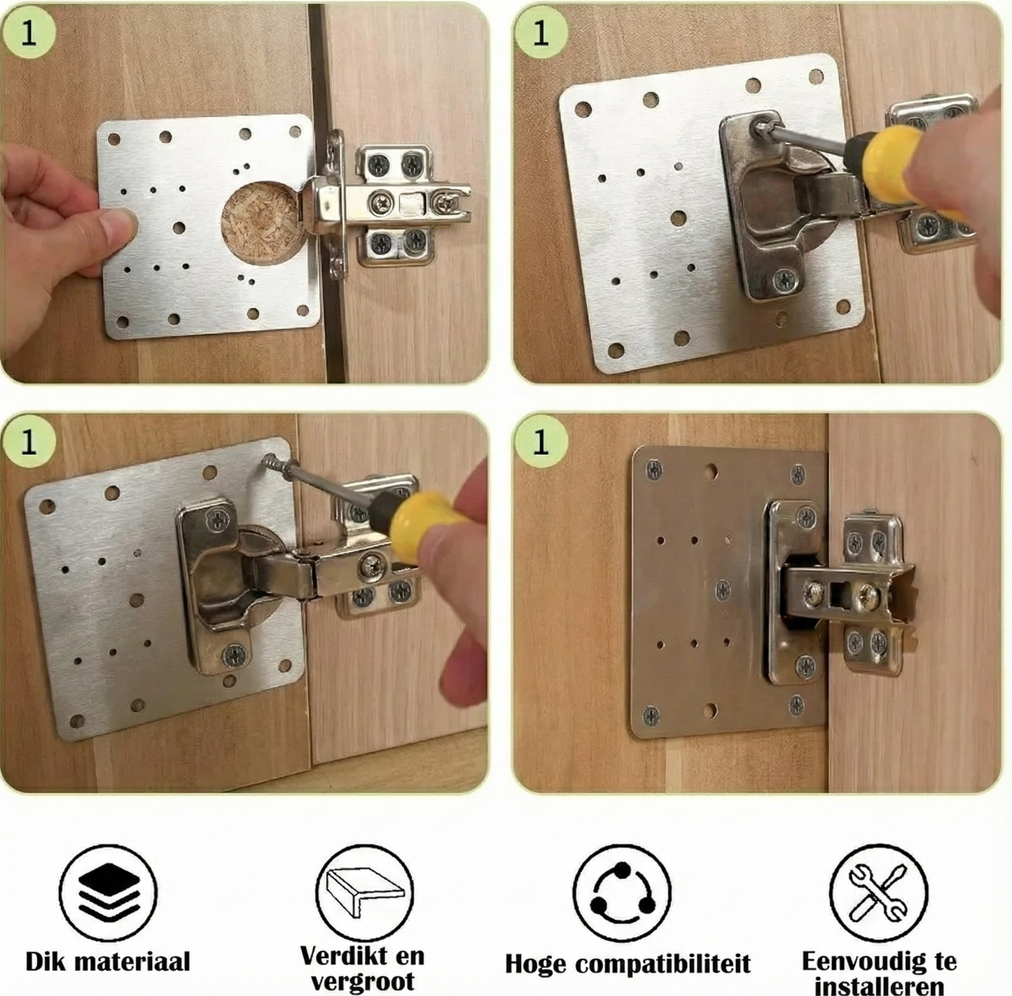 Scharnieren Zijplaat