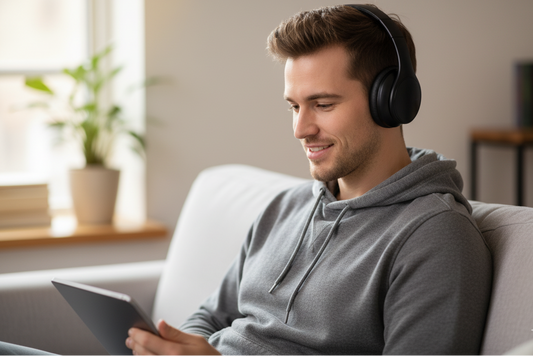 Premium Draadloze Over-Ear Koptelefoon – Luxe Comfort & Krachtig Geluid