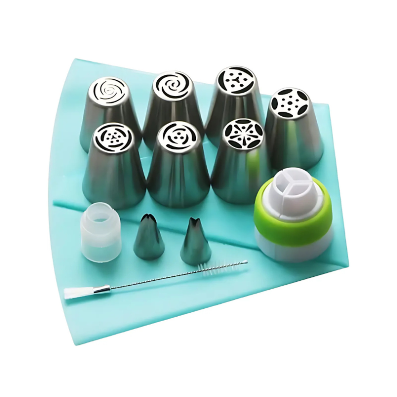 Globetrek° PipingTip: Roestvrij Staal Taart En Gebak Decoratie Pipping Tip Set