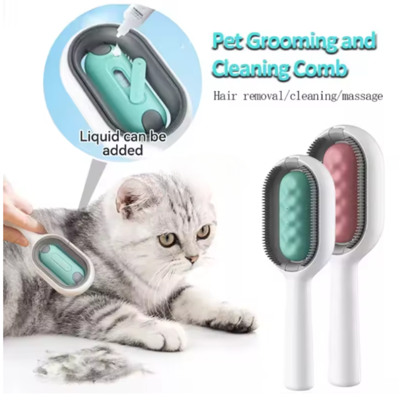 DogCatFri™ GroomingBrush 1+1 GRATIS: Huisdierhaarverwijderaar En Massageborstel