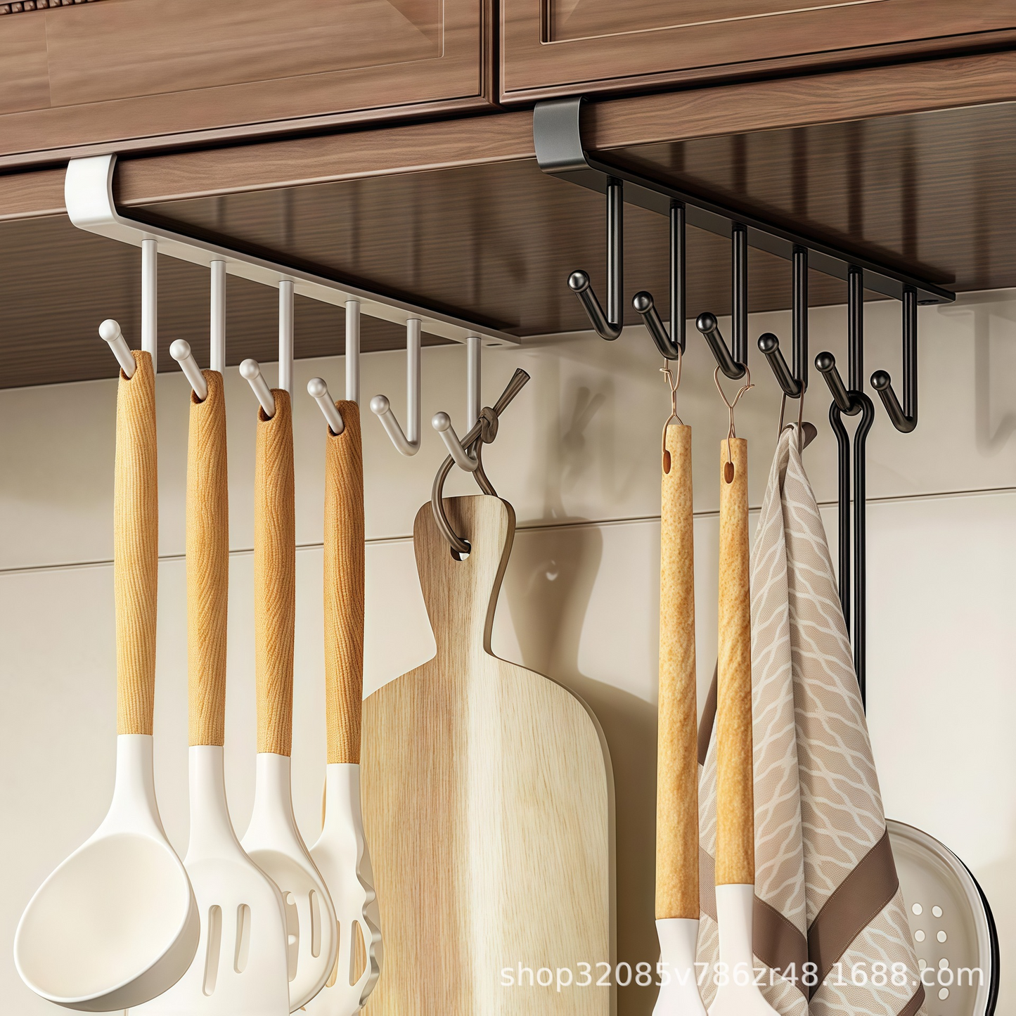GlideHold® ShelfHooks 1+1 GRATIS: Plank Opknoping Rack Haken Voor Keuken En Kast