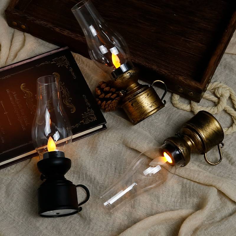 Ledsen™ VintageLamp 1+1 GRATIS: Vintage LED Kerosine Lamp Met Flikkerend Vlam