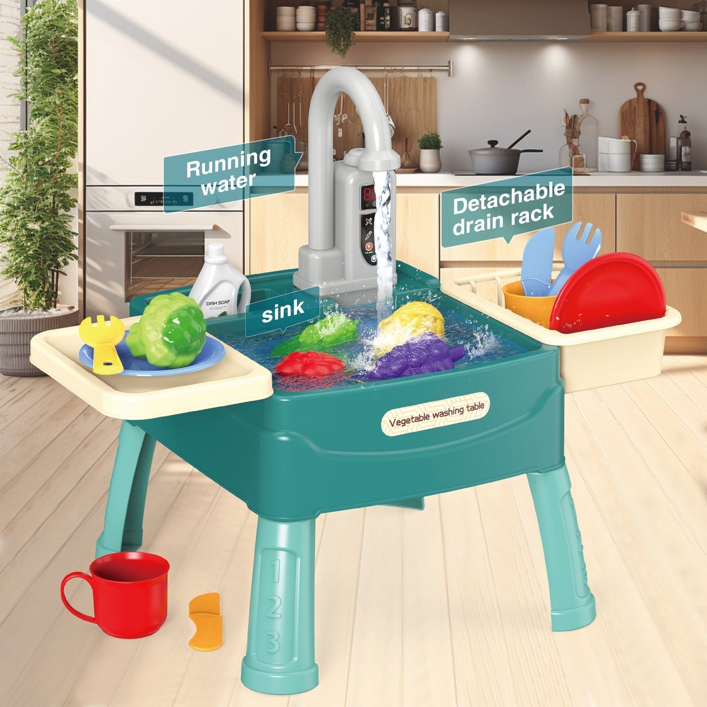 Kletshuts™ KitchenToy: Interactief Kinderen Keuken Spelen Speelgoed Set
