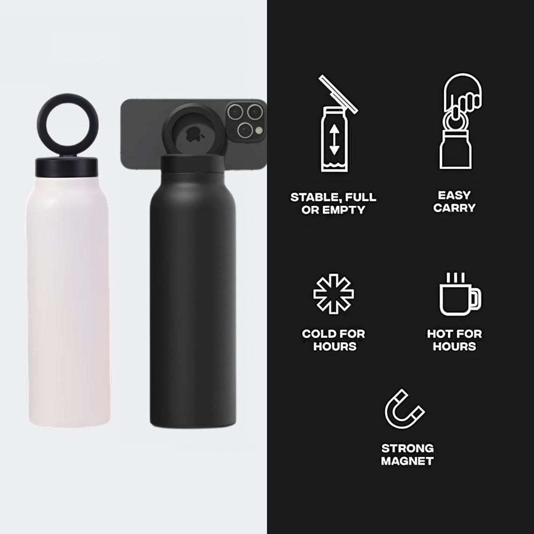 Holder360° MagneticBottle: Magnetische Waterfles Telefoonhouder