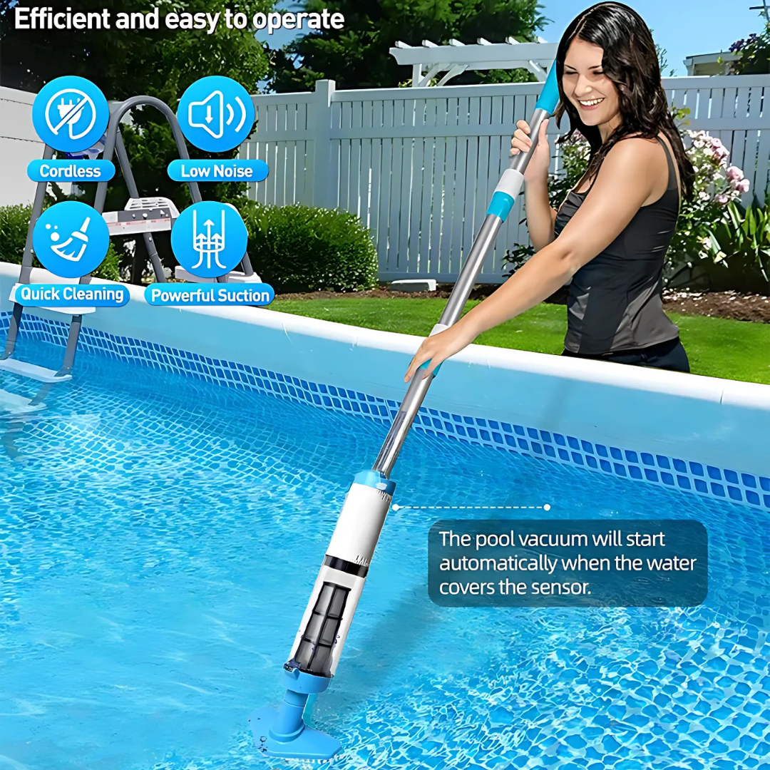 Cleaner Pro° PoolCleaner: Oplaadbare Handbediende Zwembadstofzuiger