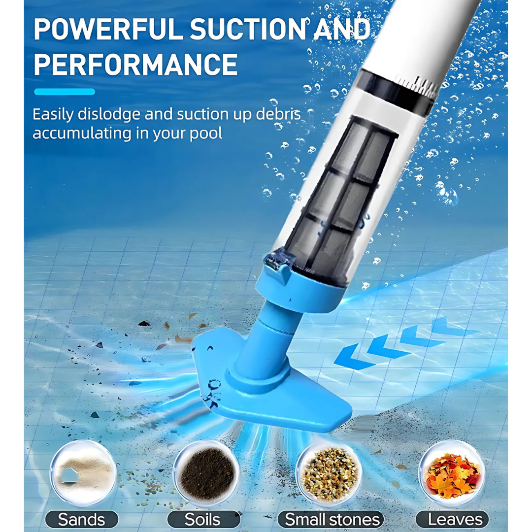 Cleaner Pro° PoolCleaner: Oplaadbare Handbediende Zwembadstofzuiger