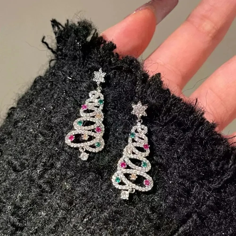 Jewelance™ ChristmasEarrings: Kerstboom Oorbellen