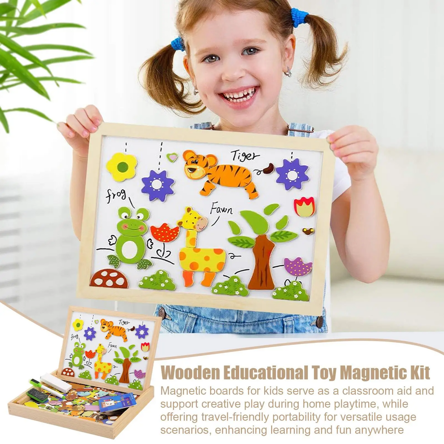 Kletshuts™ SketchBoard: Leuk Interactief Kinderen Magnetisch Schets Bord